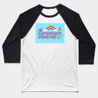 Chronically Fabulous Mask (blue) Baseball T-Shirt